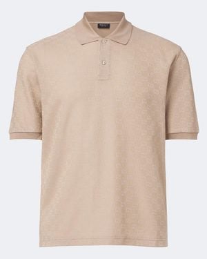 Gucci Poloshirt Gg Aus Jacquard - Natur