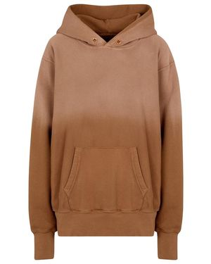 Les Tien Sudadera de algodon con capucha - Marrón