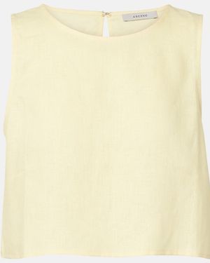 Asceno Kobe Linen Top - Natural