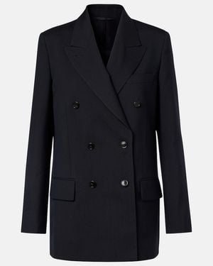 Gucci Wool Melange Blazer - Blue