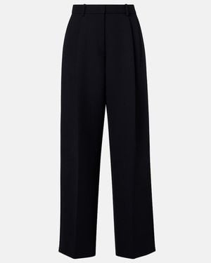 KHAITE August High-Rise Wide-Leg Trousers - Blue