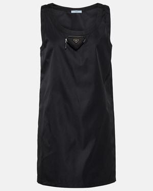 Prada Re-nylon Mini Dress - Black