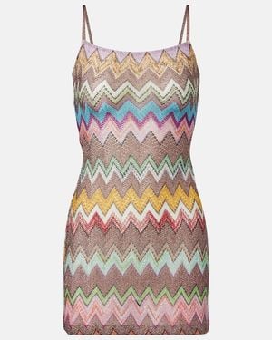 Missoni Zigzag Lame Minidress - Multicolour