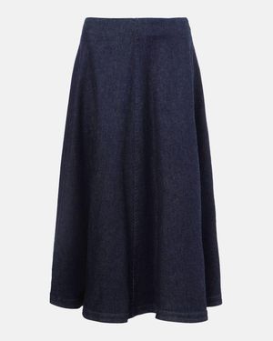 Altuzarra Varda Denim Midi Skirt - Blue