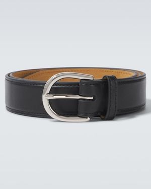 George Cleverley Leather Belt - Black
