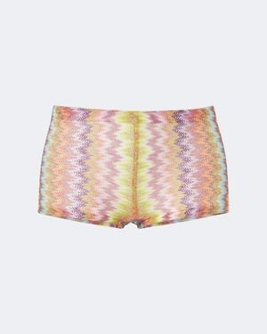 Missoni Shorts Aus Haekelstrick - Pink