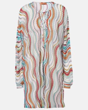 Missoni Pareo De Lame Estampado - Blanco