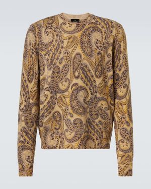 Etro Pullover Aus Woll-Jacquard - Braun