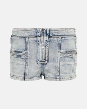 Isabel Marant Lary Denim Shorts - Blue