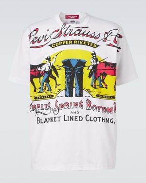 Junya Watanabe X Levi's Printed Cotton Jersey T-Shirt - White
