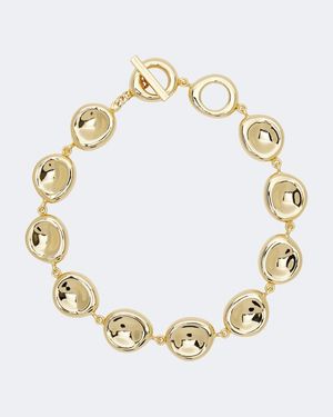 JOSEPH Bean Necklace - Metallic