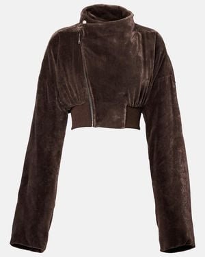 Rick Owens Hollywood Cropped Jacket - Brown