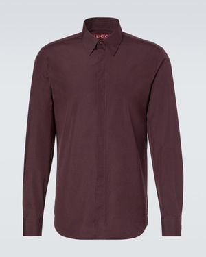 Gucci Cotton Poplin Shirt - Purple