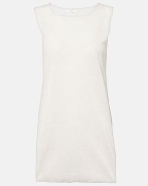 The Row Jaylen Linen And Cotton-Blend Top - White