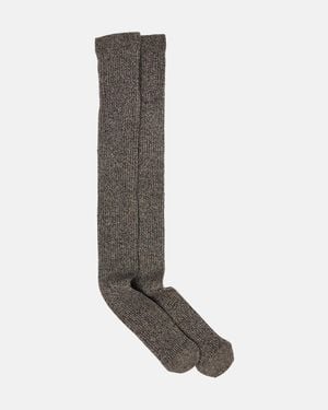 Max Mara Cashmere And Wool-Blend Tights - Brown