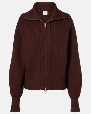 Varley Cardigan Enrico Con Zip - Marrone