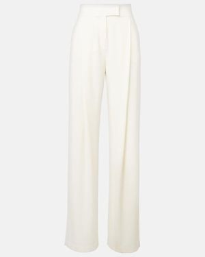 The Sei High-Rise Crepe Wide-Leg Trousers - White