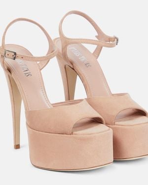 Paris Texas Pamela Suede Sandals - Natural
