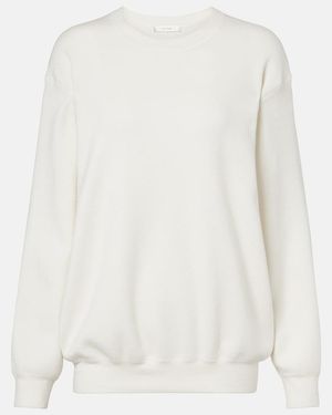 The Row Pullover Aus Baumwolle Und Seide - Weiß