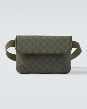 Gucci Guerteltasche Gg Small Mit Leder - Grün