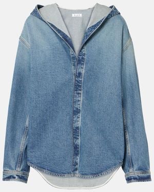 Alaïa Hooded Denim Shirt - Blue