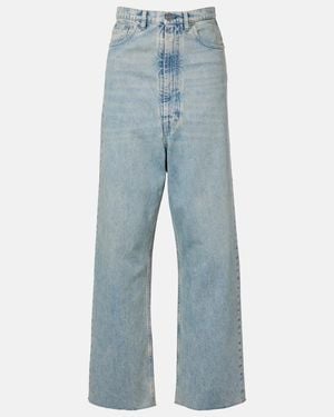 Maison Margiela Frayed Straight Jeans - Blue