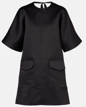 Ganni Open-Back Minidress - Black