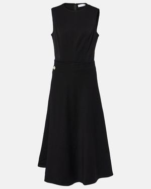 Proenza Schouler Label Ivy Midi Wrap Dress - Black