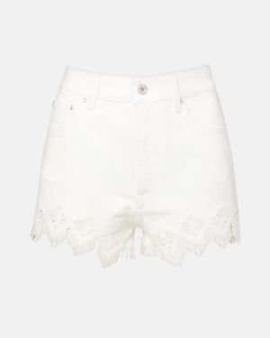 Rabanne Shorts Aus Baumwolle - Weiß