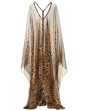 Saint Laurent Kaftan aus Seide - Braun