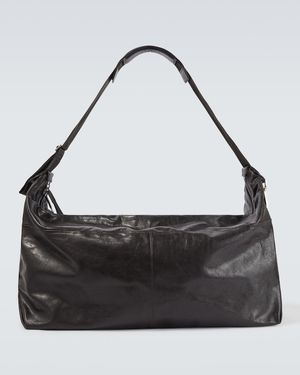 Lemaire Berlingot 72H Leather Duffel Bag - Black