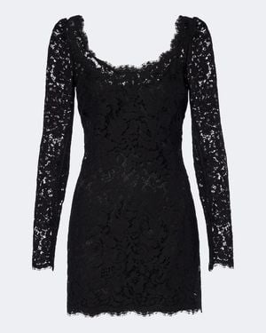 Dolce & Gabbana Lace Minidress - Black