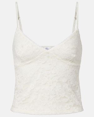 Bananhot Floral Lace Top - White