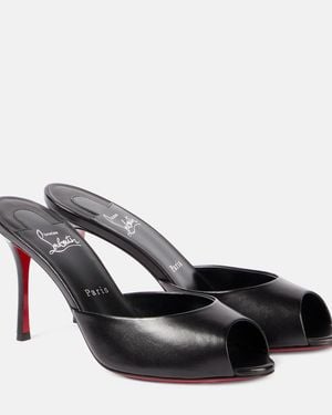 Christian Louboutin Me Dolly 100 Patent Sandal - Black