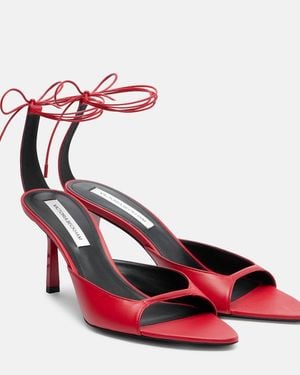 Victoria Beckham Eliza 75 Leather Sandals - Red