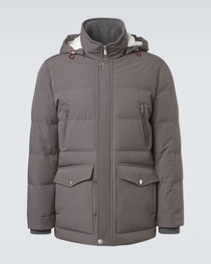 Brunello Cucinelli Down Jacket - Gray