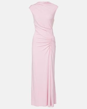 Jonathan Simkhai Acacia Ruched Jersey Maxi Dress - Pink