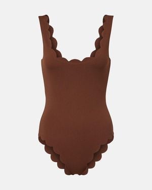 Marysia Swim Palm Springs Scalloped Swimsuit - Brown