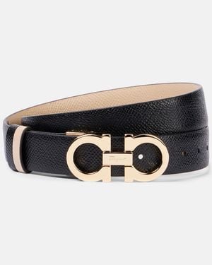 Ferragamo Double Gancini Reversible Leather Belt - Multicolour
