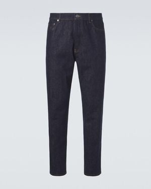 Brunello Cucinelli Mid-Rise Slim Jeans - Blue