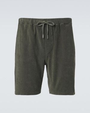 Fedeli Cotton Terry Shorts - Green