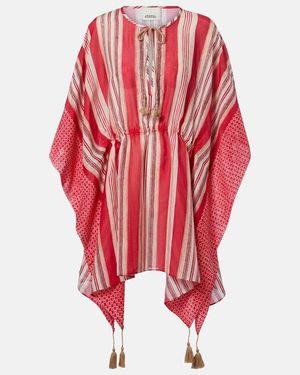 Isabel Marant Printed Cotton And Silk Kaftan - Red