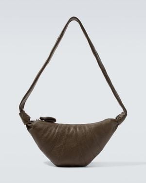 Lemaire Schultertasche Croissant Small Aus Leder - Mettallic