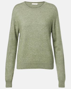 The Row Lorynna Cashmere Silk Jumper - Green