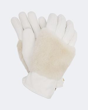 Bogner Skihandschuhe Aus Leder - Weiß