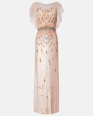 Jenny Packham Bonnie Embellished Gown - Pink