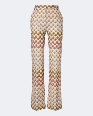 Missoni Lame Straight Pants - Natural