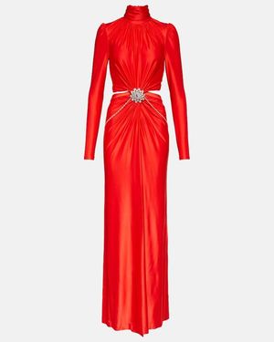 Rabanne Verzierte Robe - Rot