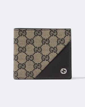 Gucci Portemonnaie Gg Aus Canvas - Mettallic