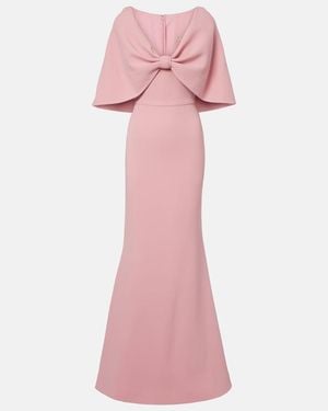 Elie Saab Caped Cady Gown - Pink